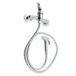 High Quality Zinc Body Wall-mounted Bathroom Bathtub Faucet Hot And Cold Stainless Steel Faucet