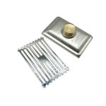 201 Нержавеющая сталь, легкий бамбуковый узор, прямоугольный 10*15 см, медь для ванной, магнитный, устойчивый к запаху, слив для пола