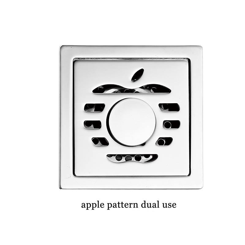 ғафсӣ мураббаъ 6 мм 4 дюйм 201 Намунаи аз пӯлоди зангногир дар ванна дренажии ошёнаи душ бо бӯи мис, ки худаш мӯҳр дорад