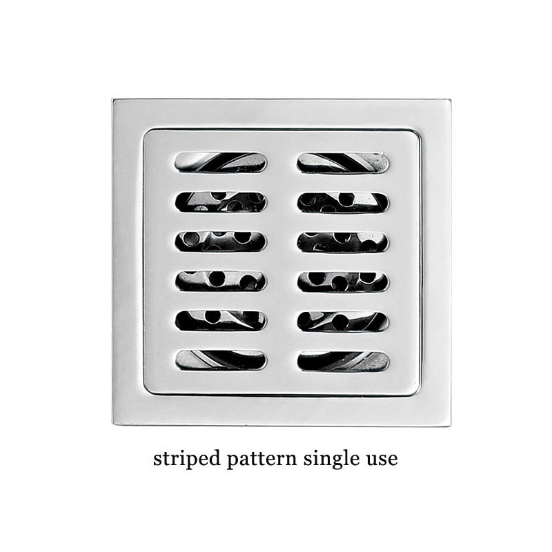 ғафсӣ мураббаъ 6 мм 4 дюйм 201 Намунаи аз пӯлоди зангногир дар ванна дренажии ошёнаи душ бо бӯи мис, ки худаш мӯҳр дорад