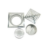 Xunjia/xinzhijia – 15 *15 Cm 6 Corak Palisade Tebal Mm 201 Parit Lantai Persegi Dapur Keluli Tahan Karat dengan Teras Kalis Bau Biasa yang Besar