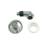 シュンジア/シンジジア – Electroplate Plastic Elbow Single Leakage Set for Washing Machine Hose Tube Connector