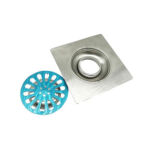 Шұңжя/синжия – 2mm Thick 15*15cm Square Stainless Steel Floor Drain for Bathroom