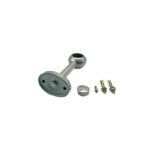 Xunjia/xinzhijia – 250mm Tall 201 Stainless Steel 25 Mm Round Tube Base Double Approach Moves Flange Seat
