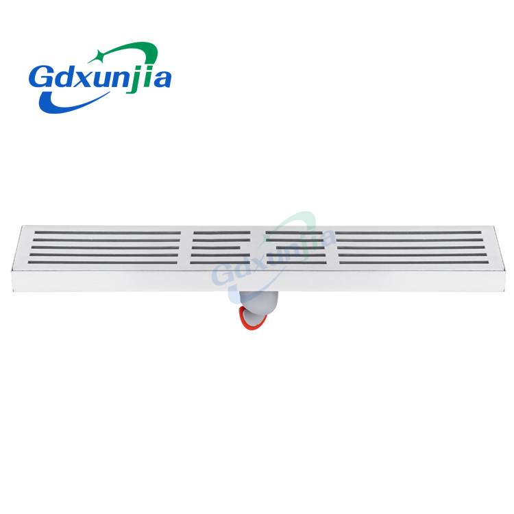 Striped Floor Drain for Efficient Bathroom Drainage