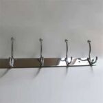 Шұңжя/синжия – Stainless Steel Plate White Coat Hook Bedroom Door Clothes Free Punching Small Hook Pendant Hanging Clothes Door Rear Hook