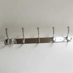 Шұңжя/синжия – Stainless Steel Plate White Coat Hook Bedroom Door Clothes Free Punching Small Hook Pendant Hanging Clothes Door Rear Hook