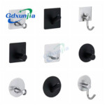 Xunjia / xinzhijia – Factory Supply 304 Stainless Steel Brushed Self-Adhesive Kitchen And Bathroom Single Towel Coat Hook