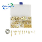 シュンジア/シンジジア – Metal Brass Plated Finger Protect Heavy Duty Picture Frame Hooks Kit for Hanging 220 Set