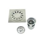 Xinzhijia/xunjia – Baño de 10*10 cm de 2 mm de espesor 304 Drenaje de piso de acero inoxidable con evasivo de flujo de flujo de flujo de retorno