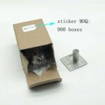 Xunjia / xinzhijia – Factory Supply 304 Stainless Steel Brushed Self-Adhesive Kitchen And Bathroom Single Towel Coat Hook