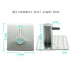 Xunjia / xinzhijia – Factory Supply 304 Stainless Steel Brushed Self-Adhesive Kitchen And Bathroom Single Towel Coat Hook