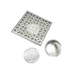 熱賣20*20cm 2mm 加厚 304 不銹鋼方形地漏帶濾芯