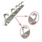 Xunjia/xinzhijia – 2023 Niaj hnub zoo phab ntsa Accessories Bathrobe Dai 5 Hooks Stainless Steel pav ca bar ib zaug xwb coat hooks