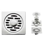 Xunjia / Синжижа – 10*10см 2мм калың 201 Дат баспас болоттон жасалган суу чарчы кабатка окшоп, жалпы жыттанган ядро