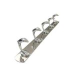 Xunjia/xinzhijia – 2023 Niaj hnub zoo phab ntsa Accessories Bathrobe Dai 5 Hooks Stainless Steel pav ca bar ib zaug xwb coat hooks