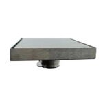 Xinzhijia/xunjia – Hot Sale Brushed Square 6 Inch 15X15 Cm SUS 304 Tile Insert Shower Stainless Steel Self Sealing Core Floor Drain