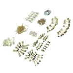 シュンジア/シンジジア – Metal Brass Plated Finger Protect Heavy Duty Picture Frame Hooks Kit for Hanging 220 Set