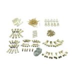 シュンジア/シンジジア – Metal Brass Plated Finger Protect Heavy Duty Picture Frame Hooks Kit for Hanging 220 Set