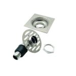 공장 직접 판매 3 mm 두께 201 플라스틱 팔꿈치 세탁기 호스 커넥터 세트가 있는 스테인레스 스틸 선형 바닥 배수구