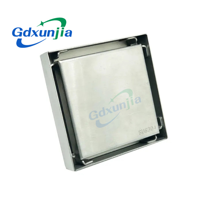 ज़ुन्जिया/झिन्झिजिया – Wholesale 2mm Thick The Invisible Tile Insert 304 Stainless Steel Square Floor Drain