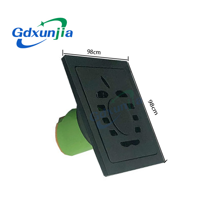 الجملة المزدوجة 6 مللي متر سميكة 4 بوصة مربعة سوداء 201 حمام من الفولاذ المقاوم للصدأ دش استنزاف بلاستيكي مستقيم مضاد للرائحة