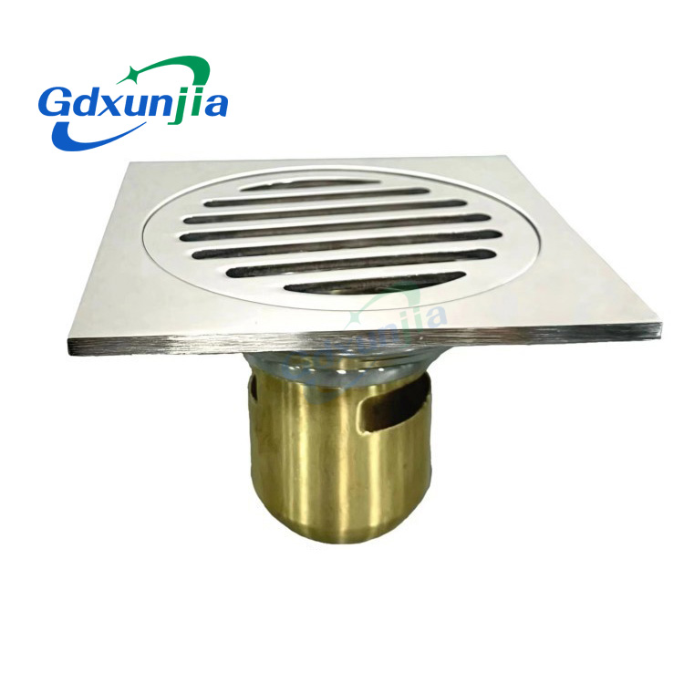 Thoát nước sâu bằng đồng sọc cho phòng tắm