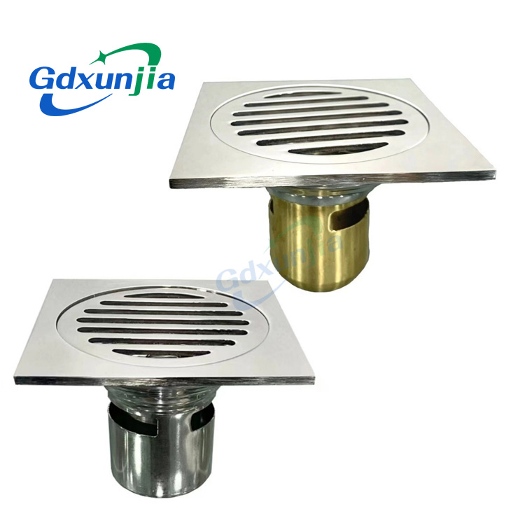 Thoát nước sâu bằng đồng sọc cho phòng tắm
