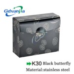 쉰자/신즈자 – Logo Custom Thickened Luxury K30 Aluminum Metal Square Car Tissue Box Bracket