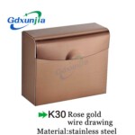 쉰자/신즈자 – Logo Custom Thickened Luxury K30 Aluminum Metal Square Car Tissue Box Bracket