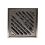 Thickened anti odor gun gray stainless steel floor drain