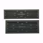 Cống hình dài có rãnh thoát nước inox dạng súng chống mùi màu xám