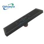 Cống hình dài có rãnh thoát nước inox dạng súng chống mùi màu xám